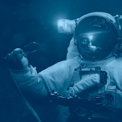 Astronauta Enganchando Enganchar clientes con publicidad digital